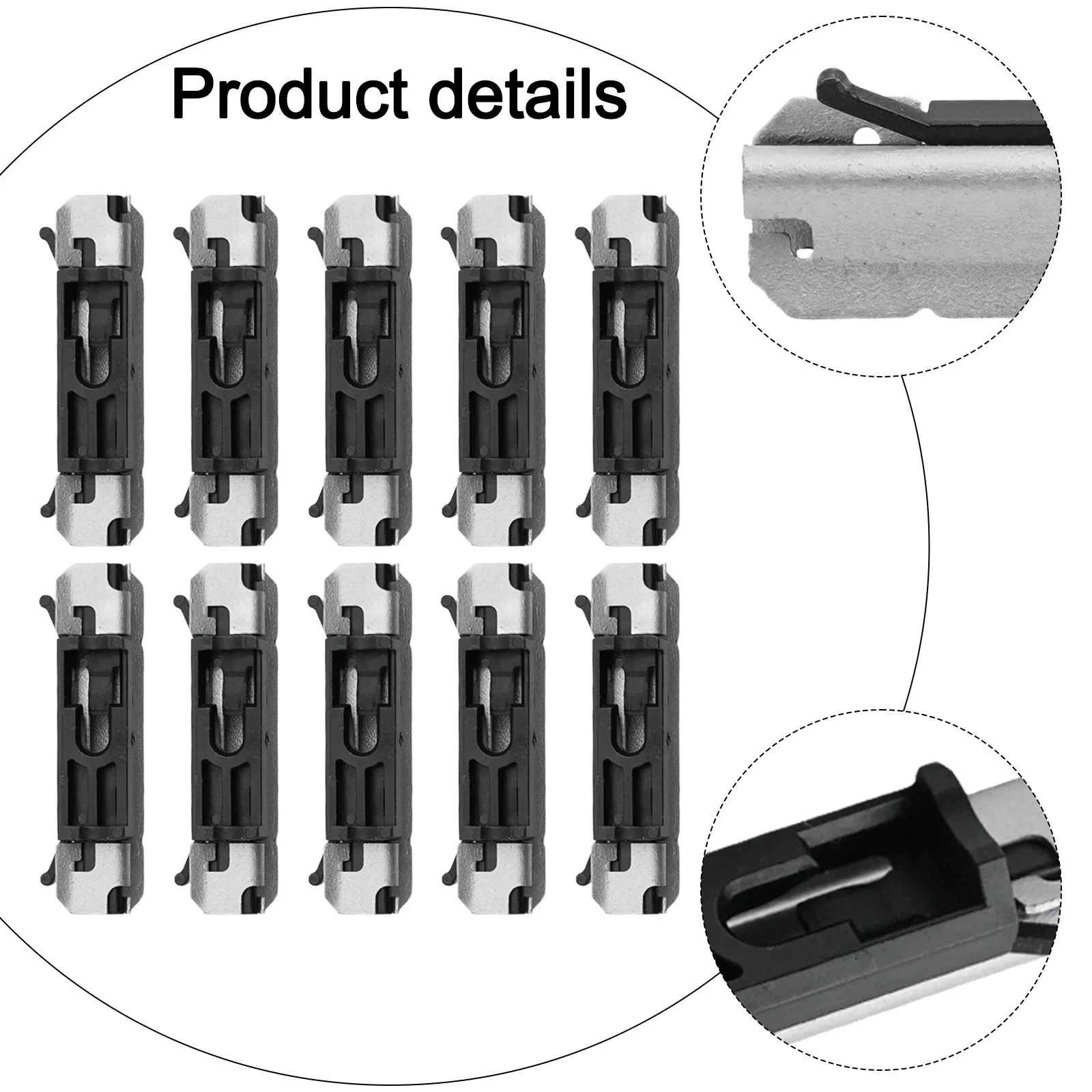 10pcs Front Windshield Moulding Clip Set For BMW For X5 For E70 For X6 E71 E72 5 Series E60 E61 Part Number 51317064098