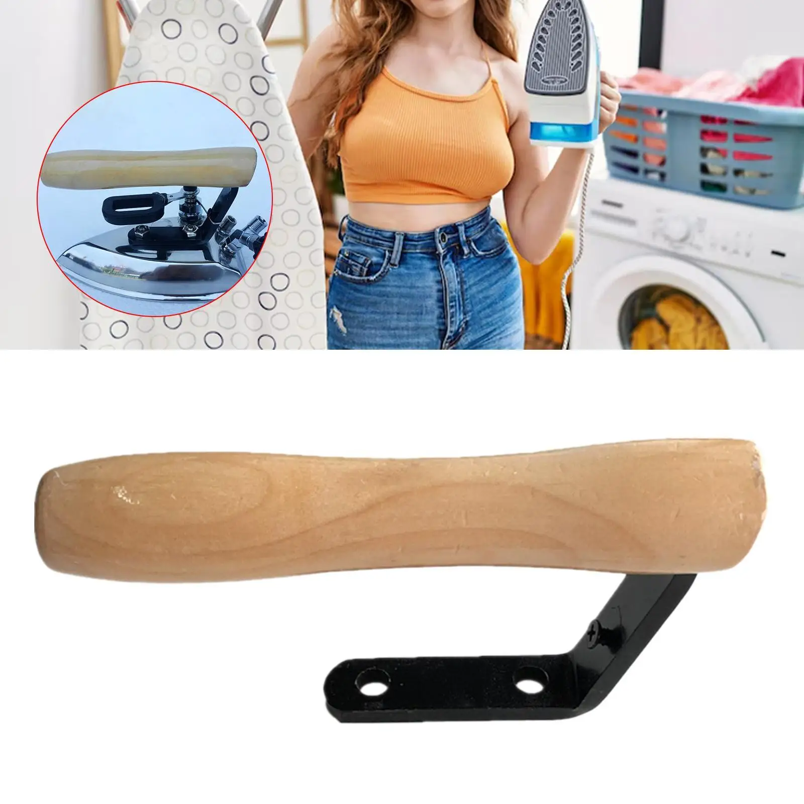 

Steam Iron Handle Replacement Steam Accessory Practical Wood Steam Iron Part