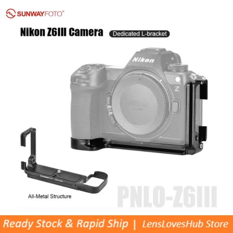 

SUNWAYFOTO PNLO-Z6III L-bracket for Nikon Z6III Camera Arca Swiss Quick Release L Plate