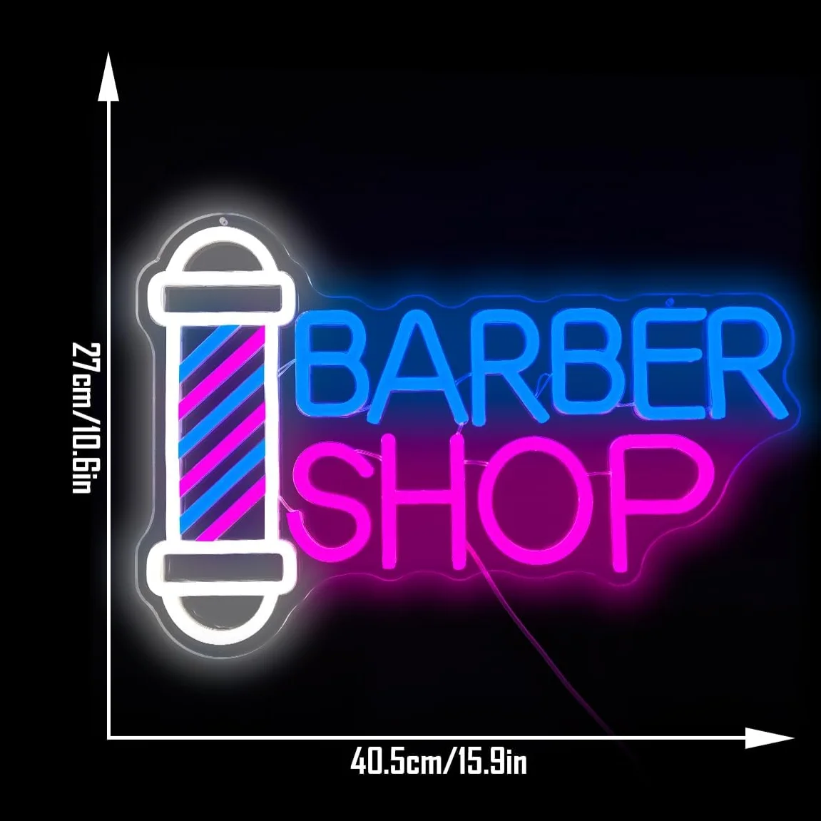 Barber Neon Sign For Shop Hair Salon Decor LED Light Up Sign For Wall Decor Business Neon Light Holiday Gift For Hairdresser