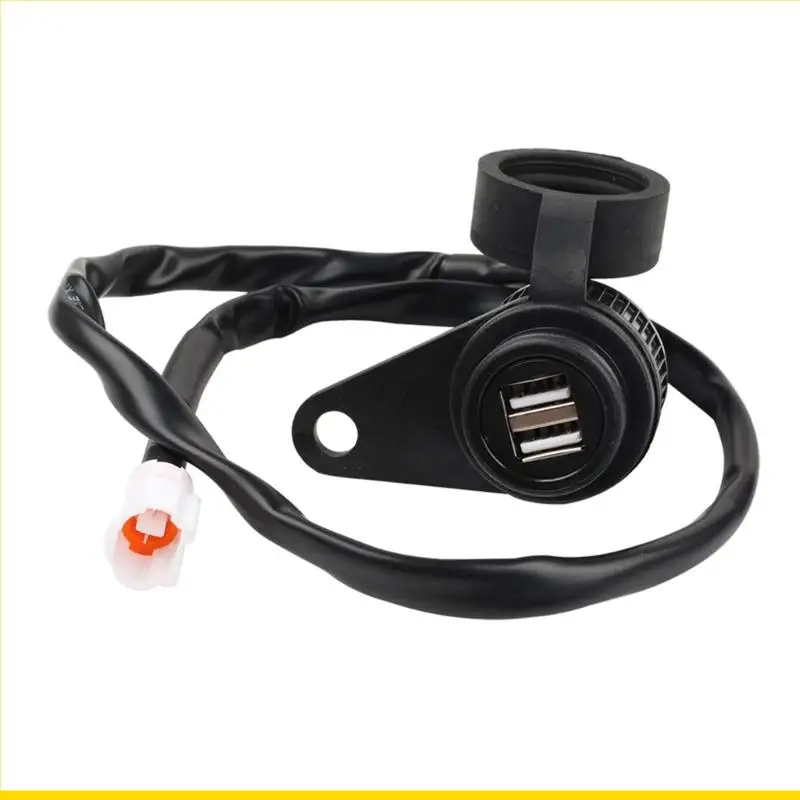 

SZCH Motorcycle USB Outlet Adapter Converter Double USB Quick Charging Waterproof for XSR700 USB Charging Adapter