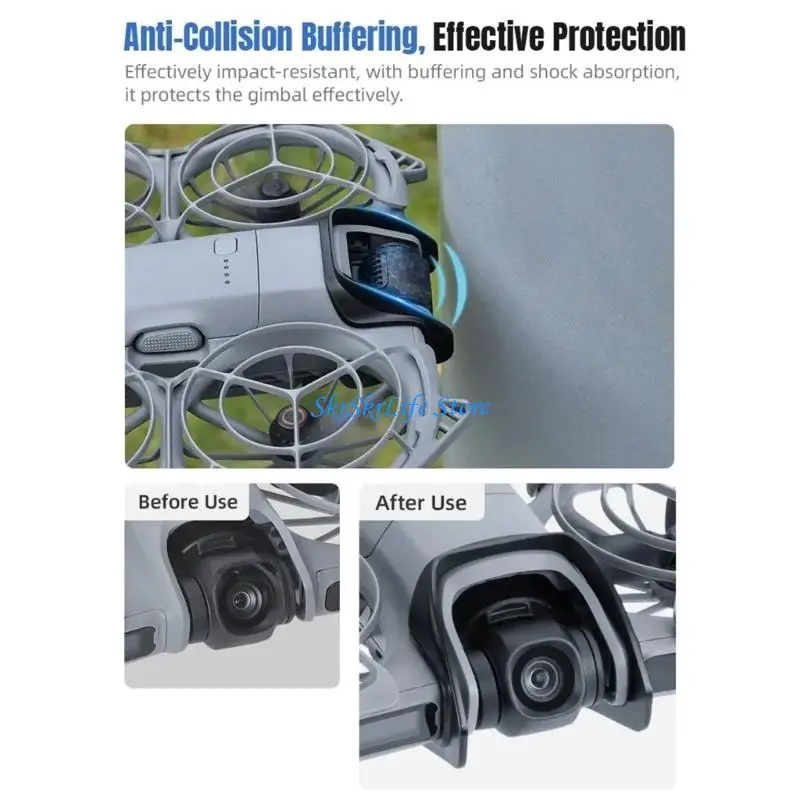 

E65E Camera Lens Protector Gimbals Bumper For Drones Gimbals Anti Impact Protective Bar High Durability Plastic Accessory