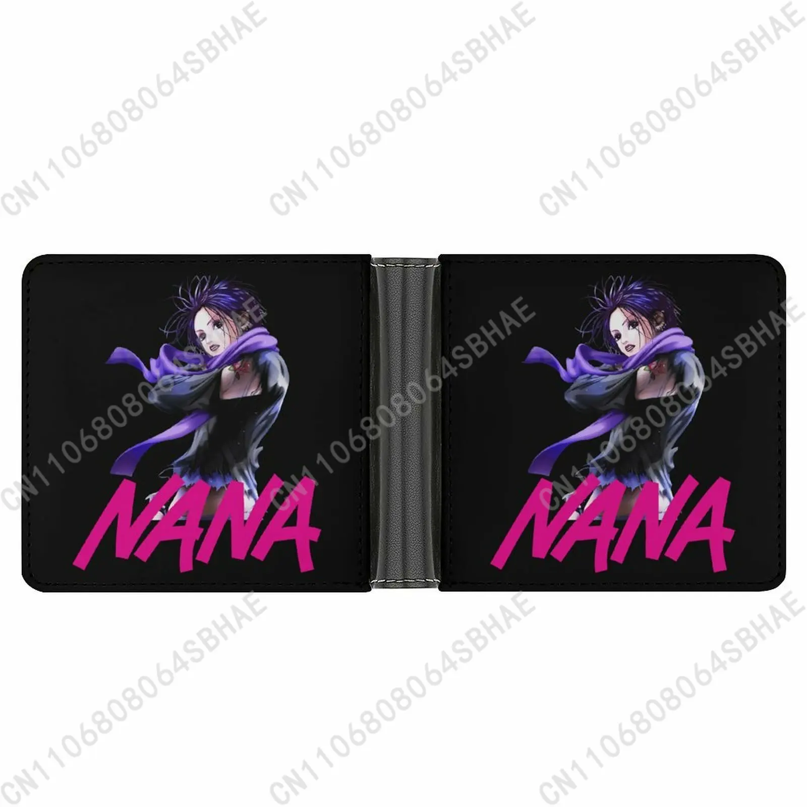

Nana Trendy Leather Wallet Teenage Girls Boys Personalized Slim Credit Card Holder Small Purse School Daily Use