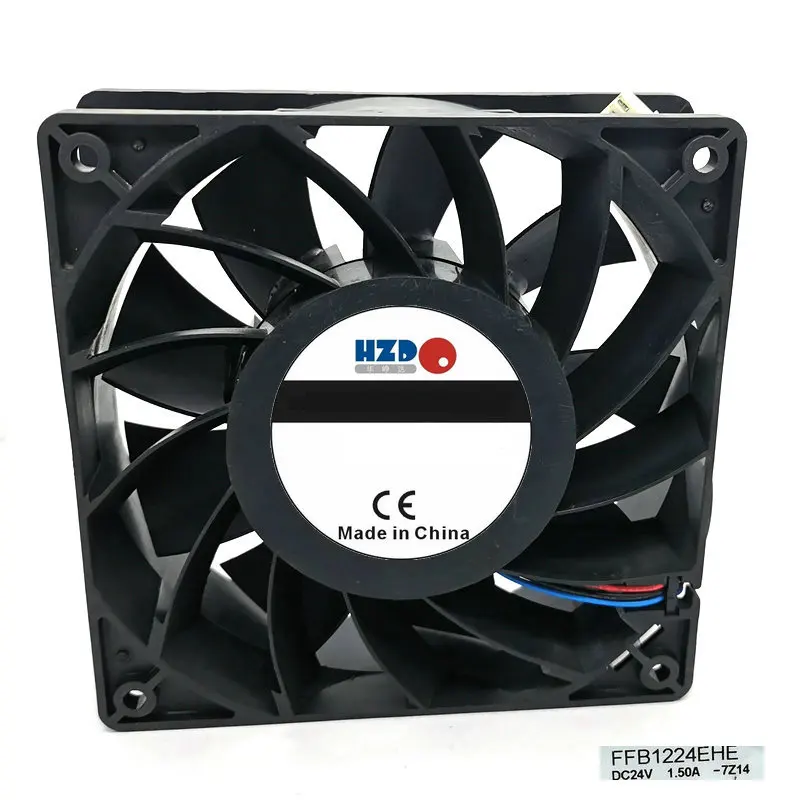 FFB1224EHE -7Z14(R00 Stop alarm signal) 12038 24V 1.5A 12CM 3-wire Cooling Fan 120*120*38mm