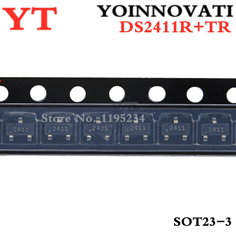 

100 шт./партия, DS2411R + TR DS2411R DS2411 2411 SOT-23 IC, лучшее качество