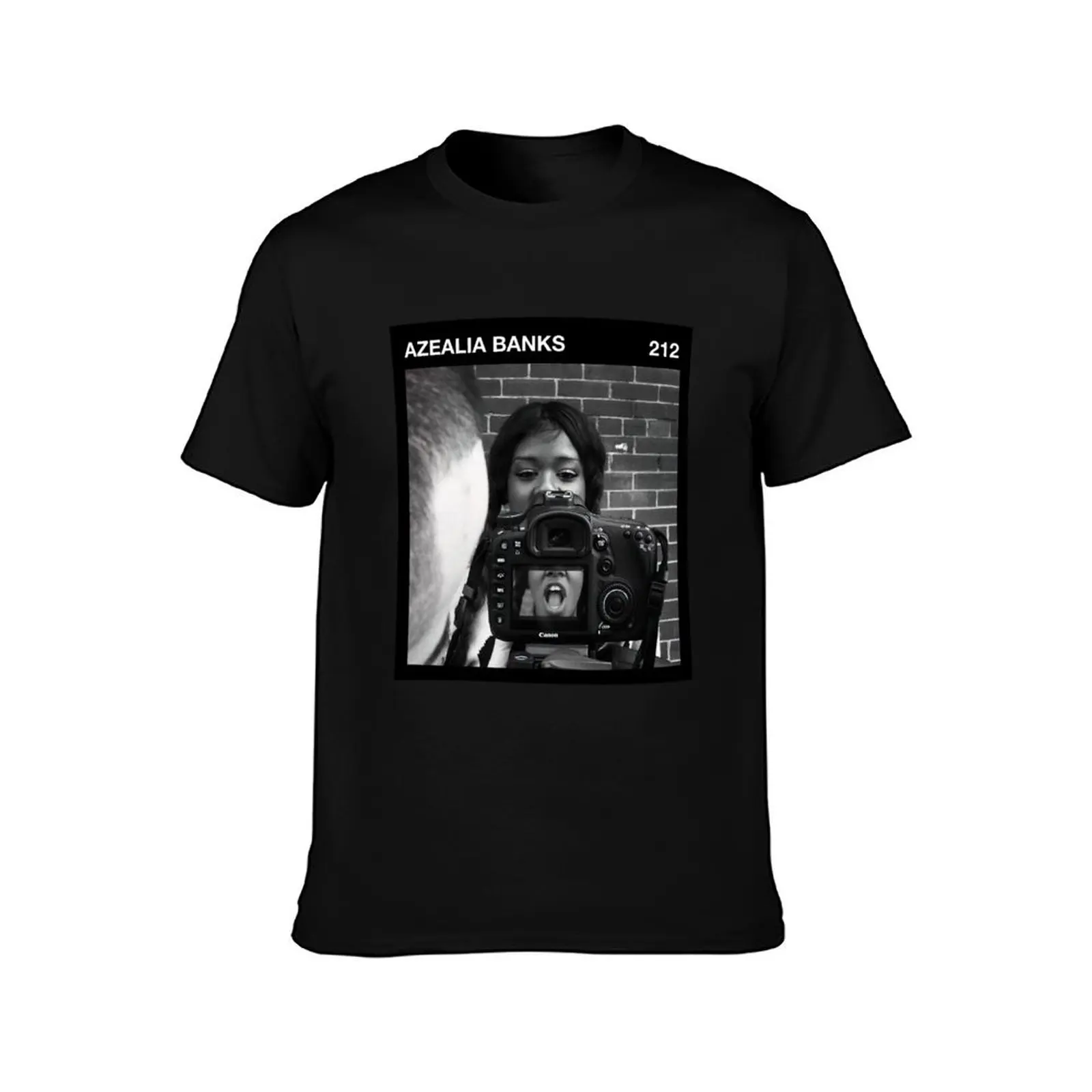 212 black frame - azealia banks T-Shirt Summer Casual Cotton Tee Oversized Streetwear Tops Vintage Graphic Print 100% Cotton