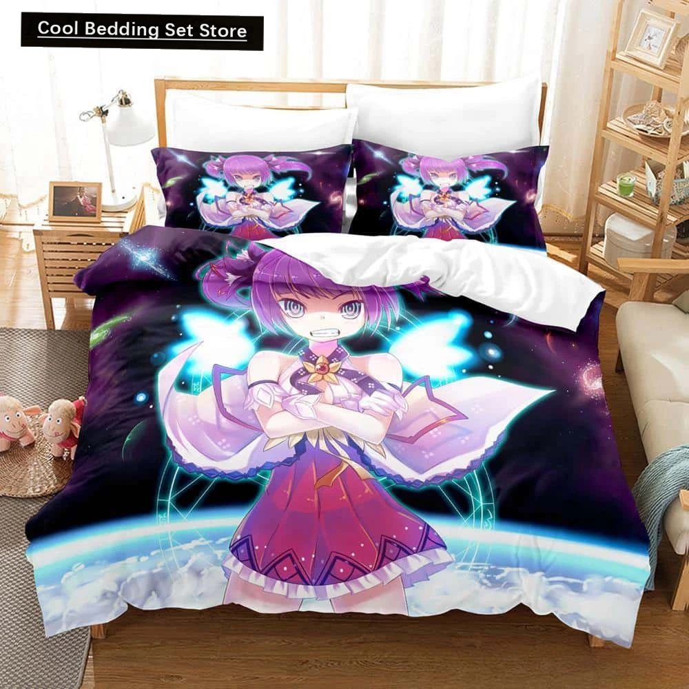 

3D Print Anime Elsword Bedding Set Single Twin Full Queen King Size Bed Set Adult Kid Bedroom Duvet cover Sets For Home Textiles