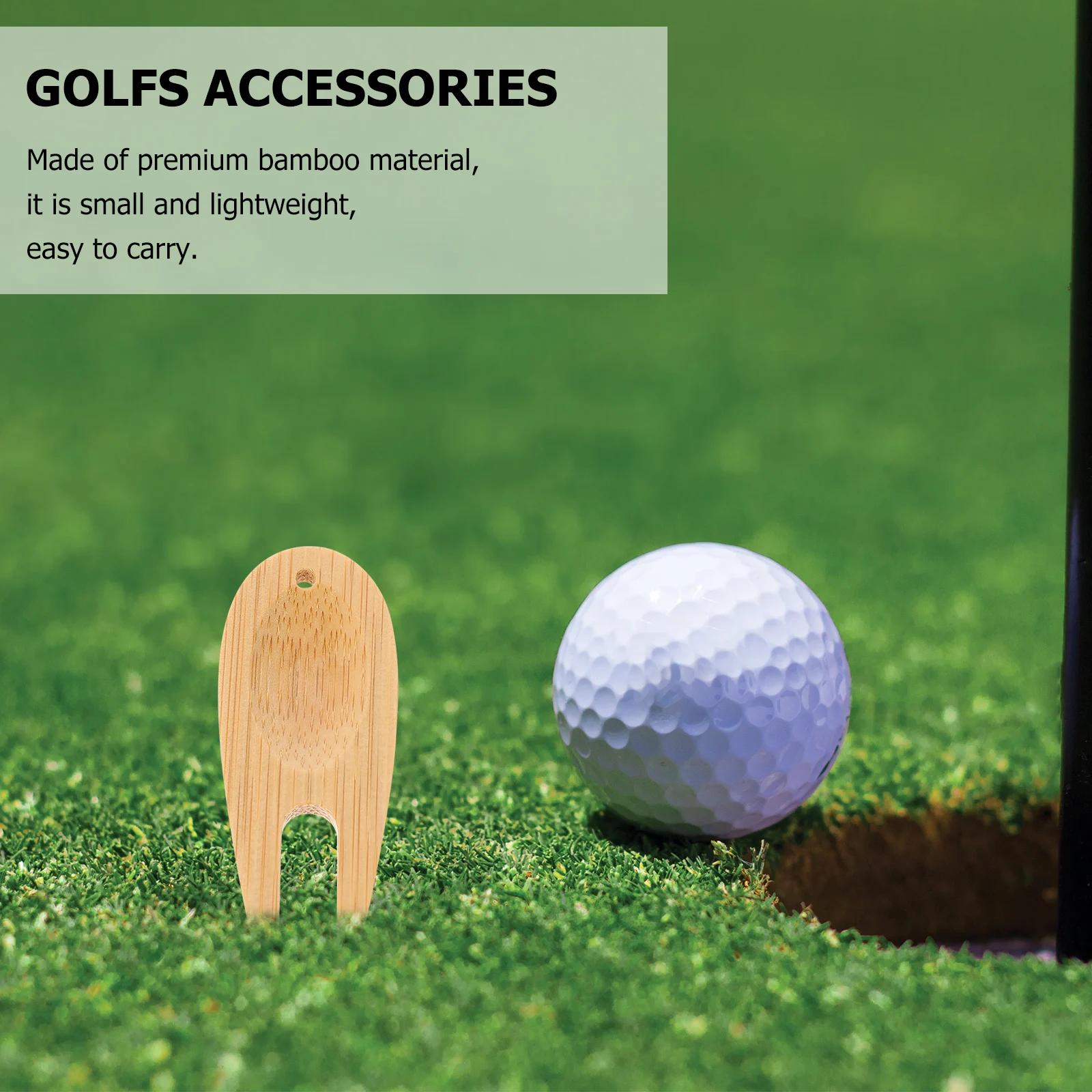 

10Pcs Bamboo Golfs Divot Fork Golf Divot Repair Tool Golf Course Lawn Fixing Golfs Device Bamboo Craft Green Lawn Repair Fork
