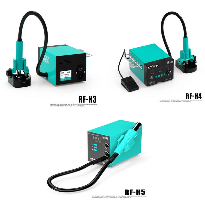 RF4 1200W Hot Air Gun RF-H3 RF-H4 RF-H5 Soldering Station Digital Display BGA Rework Station for PCB Chip Repair Fast Desolderin