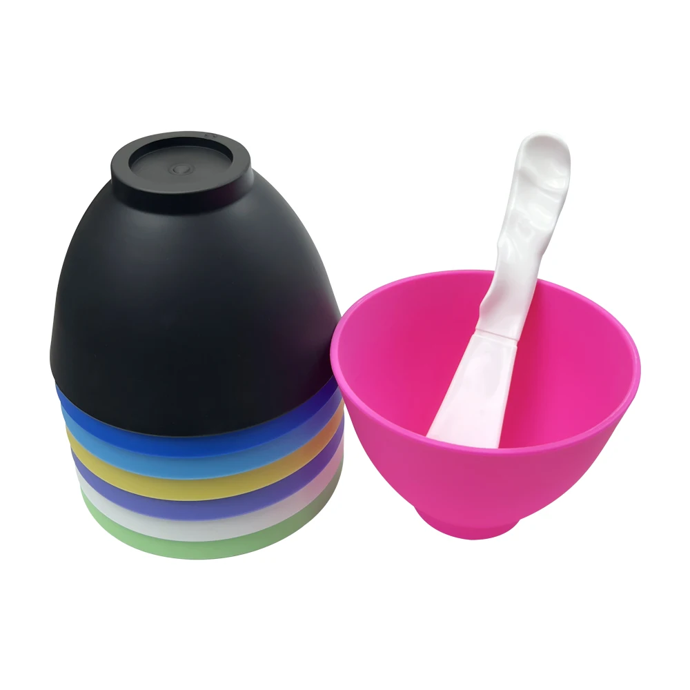 Dental Silicone Mixing Bowl Soft Rubber Medium Leather Bowls Cup Silicone Mask Mud Essential Oil Bowl Face Skin Care Tools