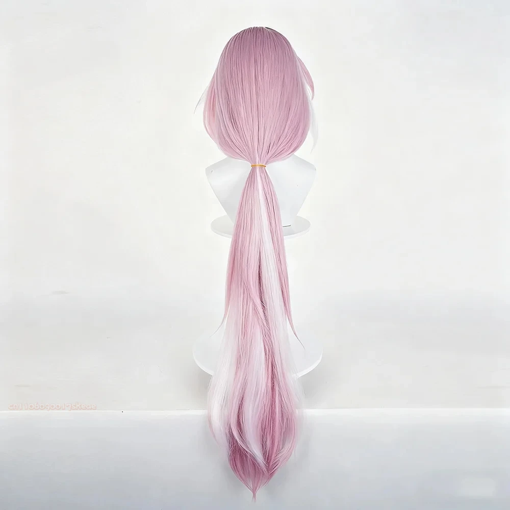Spiel Honkai Impact 3 Elysia Cosplay Perücke Frauen Lolita Rosa Langes Haar Hitzebeständige Synthetische Perücke Karneval Halloween Prop