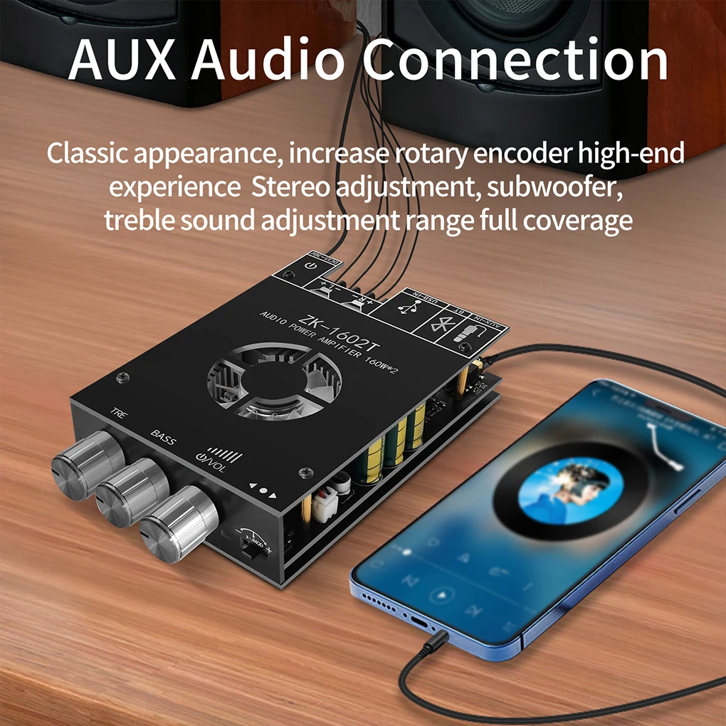 

Signal Receiver Stereo Board Flexibility Car Supplies Audio Amplifier Compact Size Handy Installation Digital Speaker