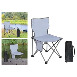 Portable Camping Chair Outdoor Folding Chair Furniture Folding Chair For Park Garden Patio Convenient Fishing Chair