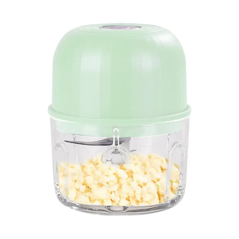전기 마늘 다지기, 휴대용 양파 다지기, 충전식 야채 식품 믹서기 프로세서, 생강 고기, 40W