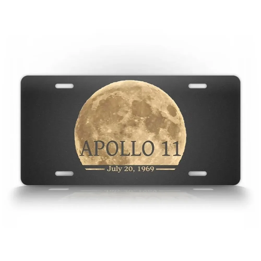 CIFbuy 1PC Custom Decorative Tag Apollo Moon Landing Design, Personalized Space Theme Hanging Ornament, Waterproof Dustproof