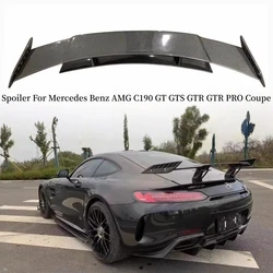 메르세데스 벤츠 AMG C190 GT GTS GTR GTR PRO 쿠페 2015-2025용 GTC 리얼 카본 파이버 스포일러 윙 트렁크 키트 립 스플리터