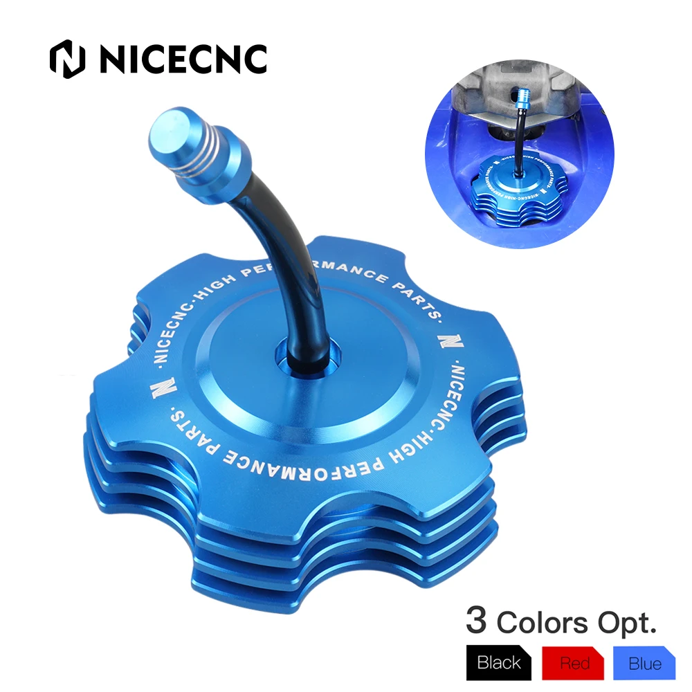 NICECNC For Yamaha YFZ 450R 6061-T6 Aluminum Alloy Gas Cap with Breather Valve Heat Sinks Design For Yamaha YFZ450R 2009-2023