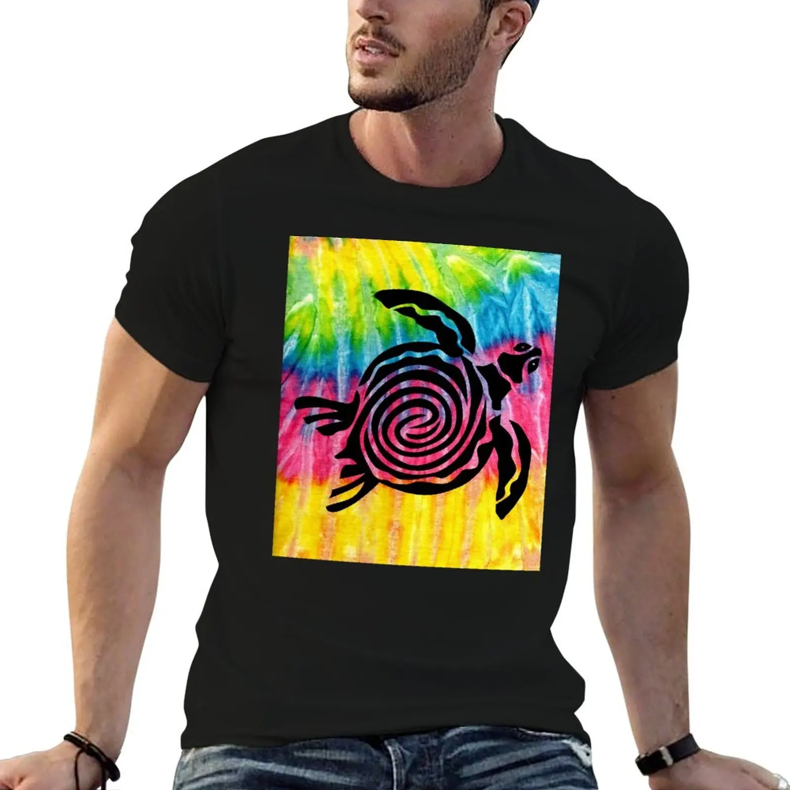 

Tie Dye Turtle T-Shirt t shirts for man cotton soft graphic t shirts for man T-Shirt