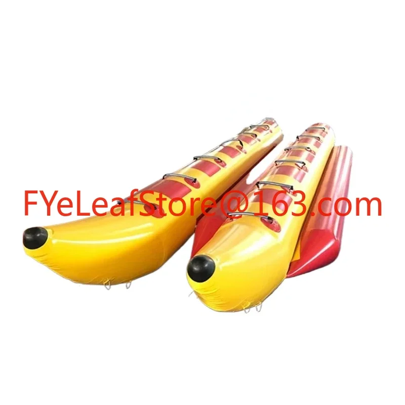 Single row of 5 people persons inflatable banana boat inflatable banana tube towable floating boat for summer water game