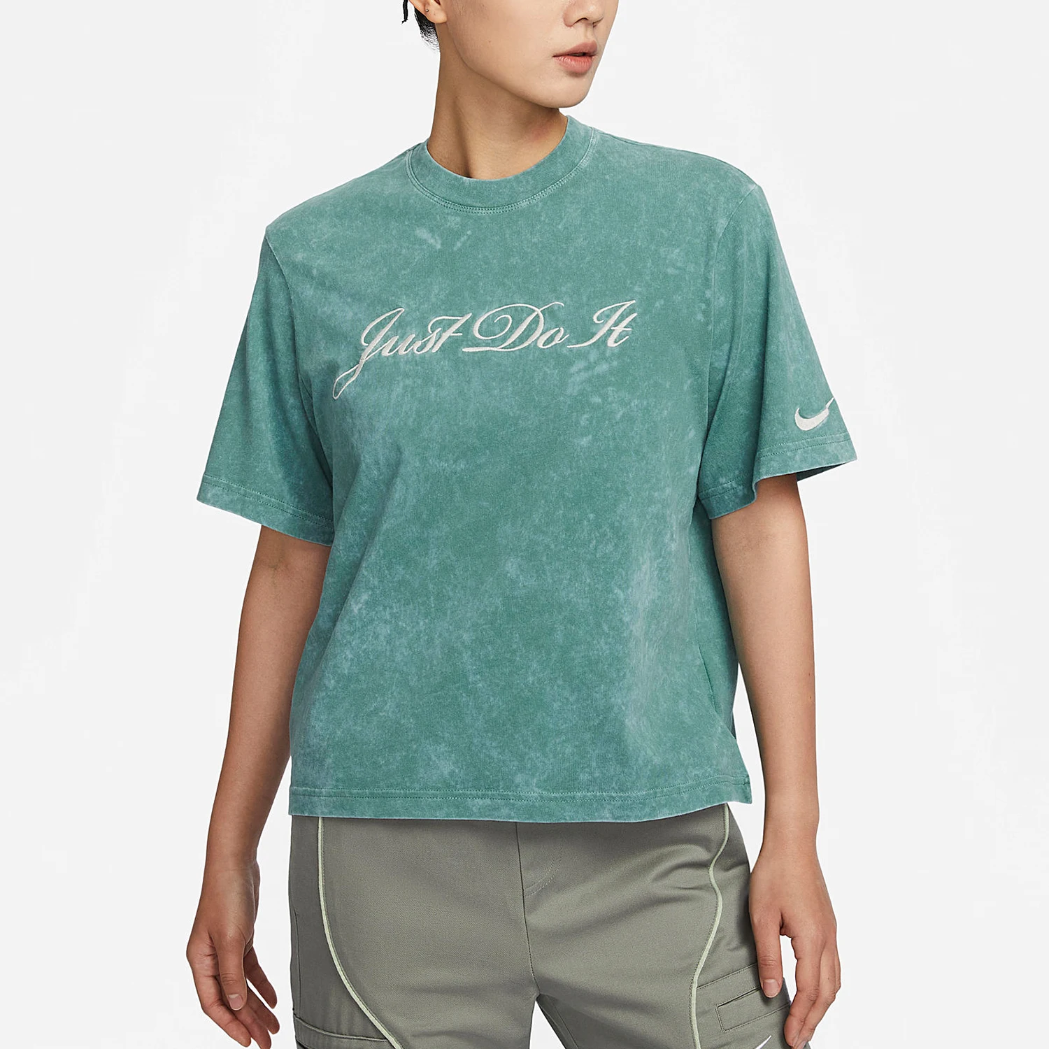 

Новая женская дышащая повседневная спортивная футболка Nike Authentic с короткими рукавами FZ4886-361