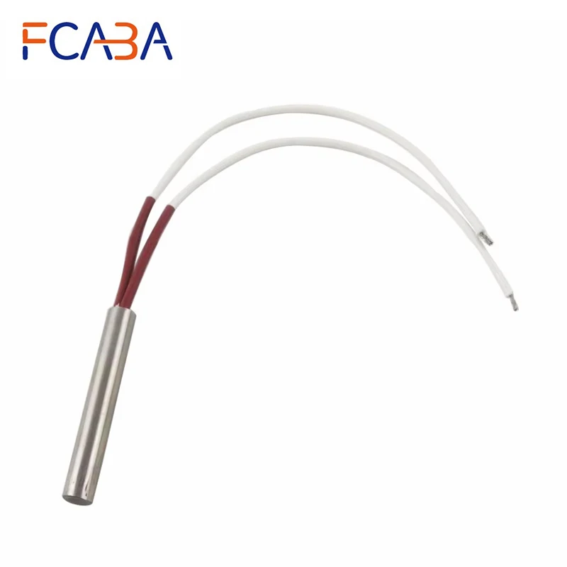 FCABA 8mm Diameter 40mm Length 100W 304 Stainless Steel Cartridge Heater Element  110V/220V/380V  5pcs/lot