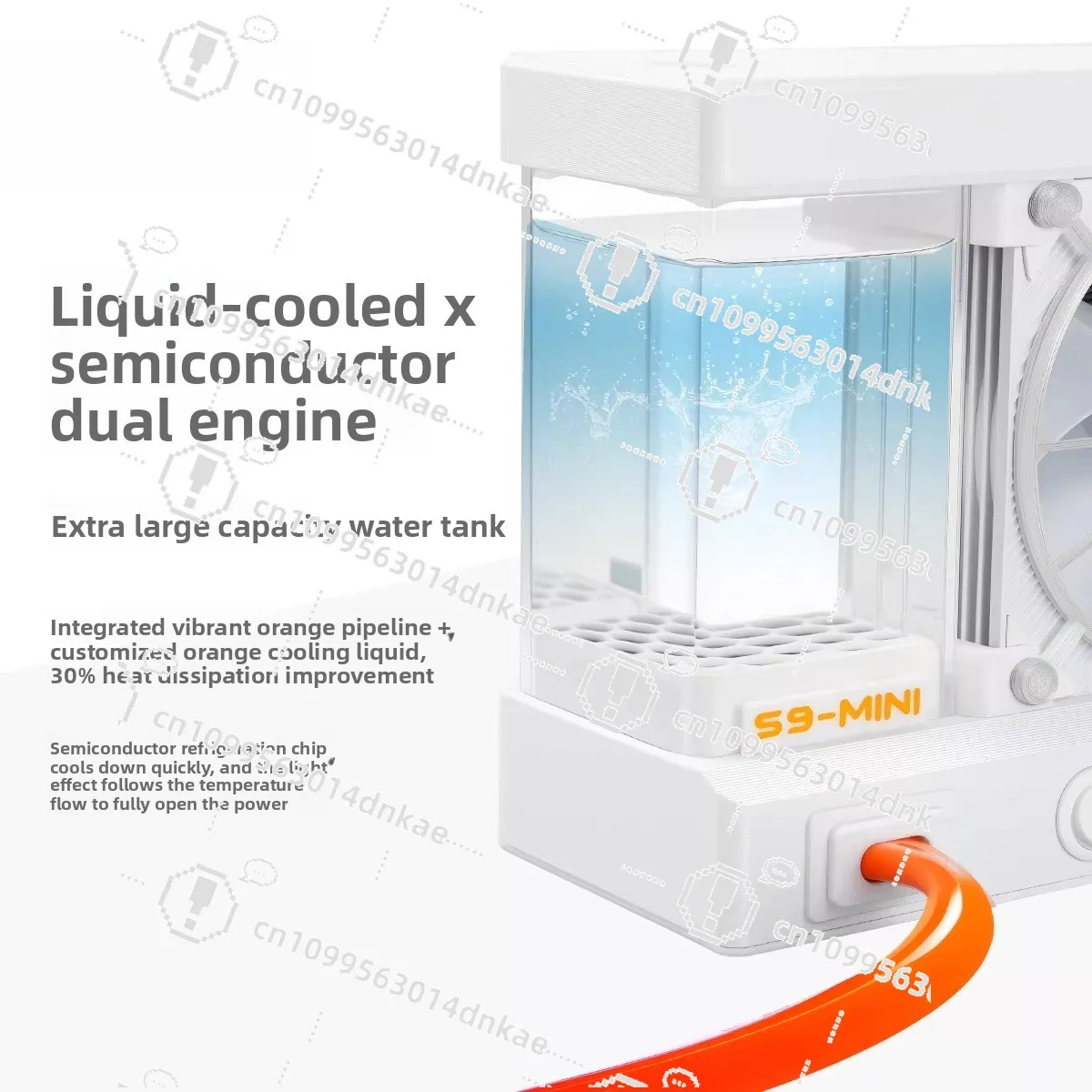 

Мобильный радиатор S9Mini для охлаждения телефона, полупроводниковый, для игр и прямых трансляций, специальное охлаждение