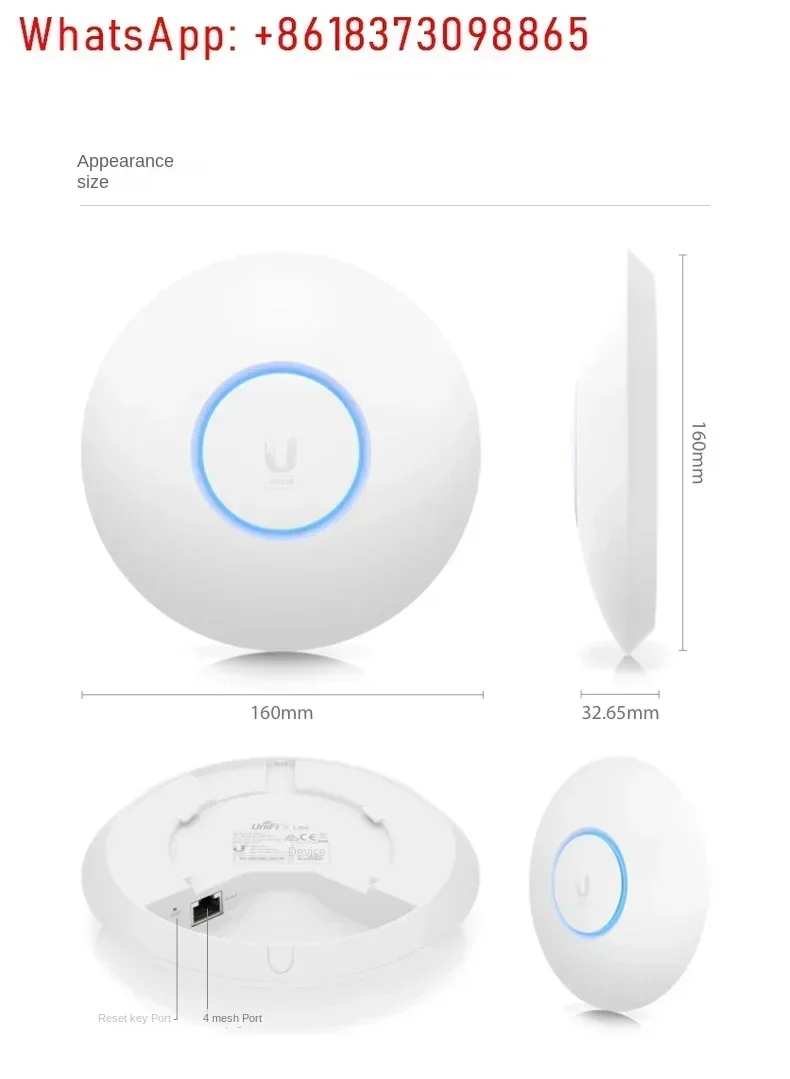 Unifi U6-Lite LR Pro Wifi6 Enterprise High-Power Gigabit Dual-Frequency Ceiling AP