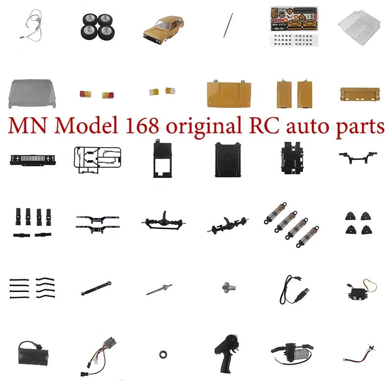 MNModel168 Original RC Auto Parts Housing Front and Rear Bridge Electrical Modulation Receiver Connected Rod Beam Motor Wave Box