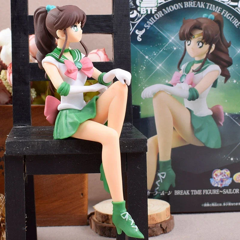 Anime Figure Sailor Moon Model Hino Rei Car Accessories Collection PVC Doll Sailor Mars Jupiter Mercury Venus Figures Toys Gifts - view 6