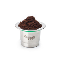 Two Usages Stainless Steel Fillable Coffee Capsules Reusable Coffee Capsule Cup Filter Compatible with Nespresso Coffee Machine