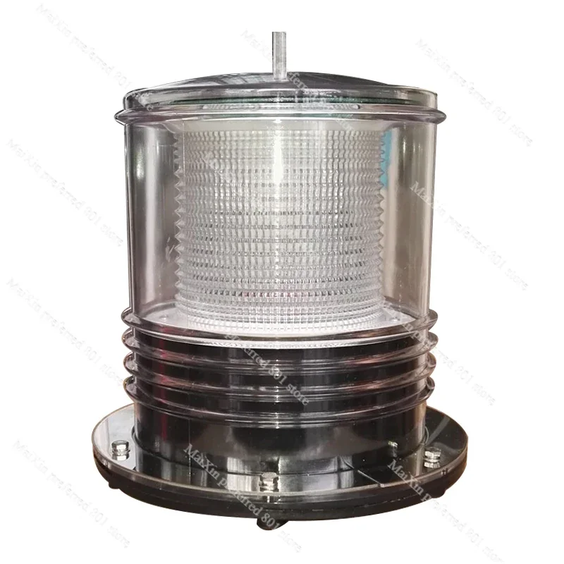 Marine solar LED 1.5W  three-color Light flash light beacon signal warning tower navigation mast light