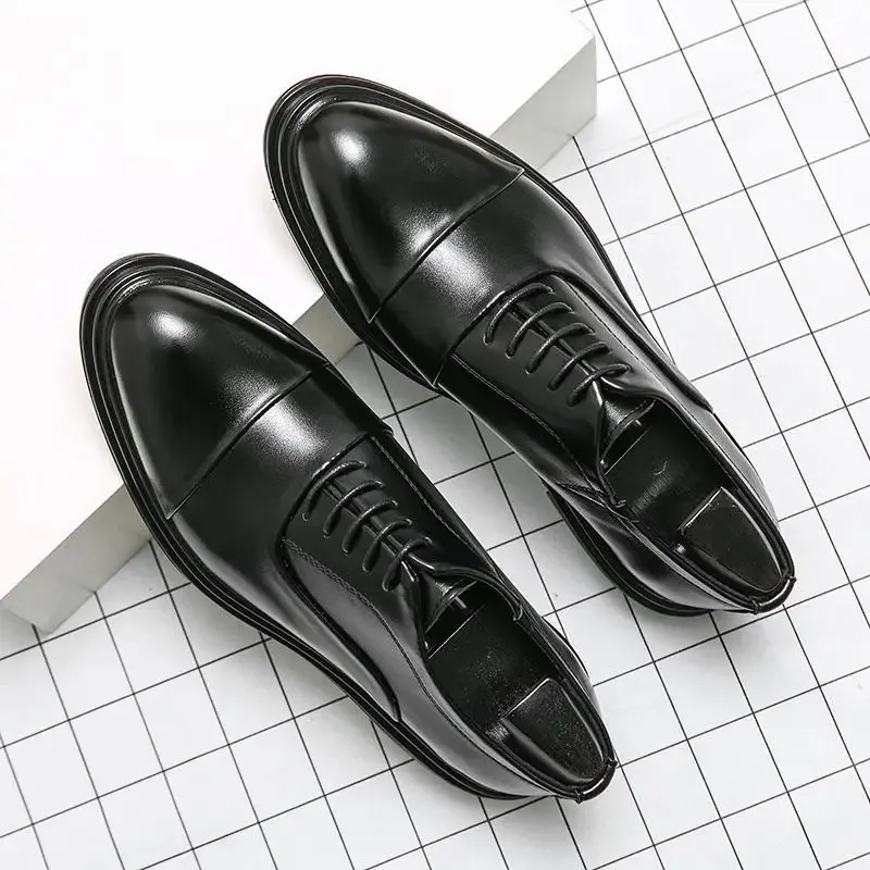 

Suit Men's Shoes Business Autumn Business Formal Wear Men's Casual British Style Black Leather