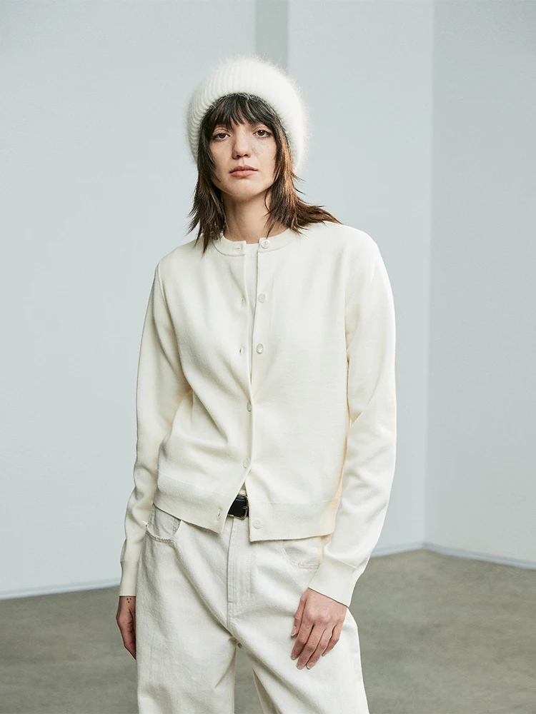 

Ayuko German Yangzi 75 Micron Wool Soft Air Layer GUCI Color Blo Knitted ort Sve Women's Faion Commute Sle Sweater