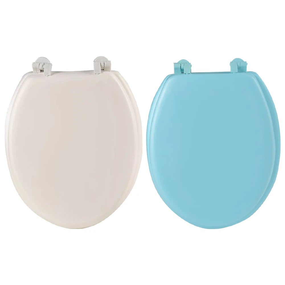 

Round Soft Close Toilet Seat Comfortable Soft Close Cushion Bathroom Replacement Cover Seats for Bathroom Seats Standard Toilets