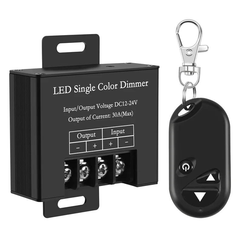 

ABSS-30A Single Channel Led Dimmer Controller With 3 Key Wireless Rf Remote Control For Single Color 5050 3528 Led Striplight