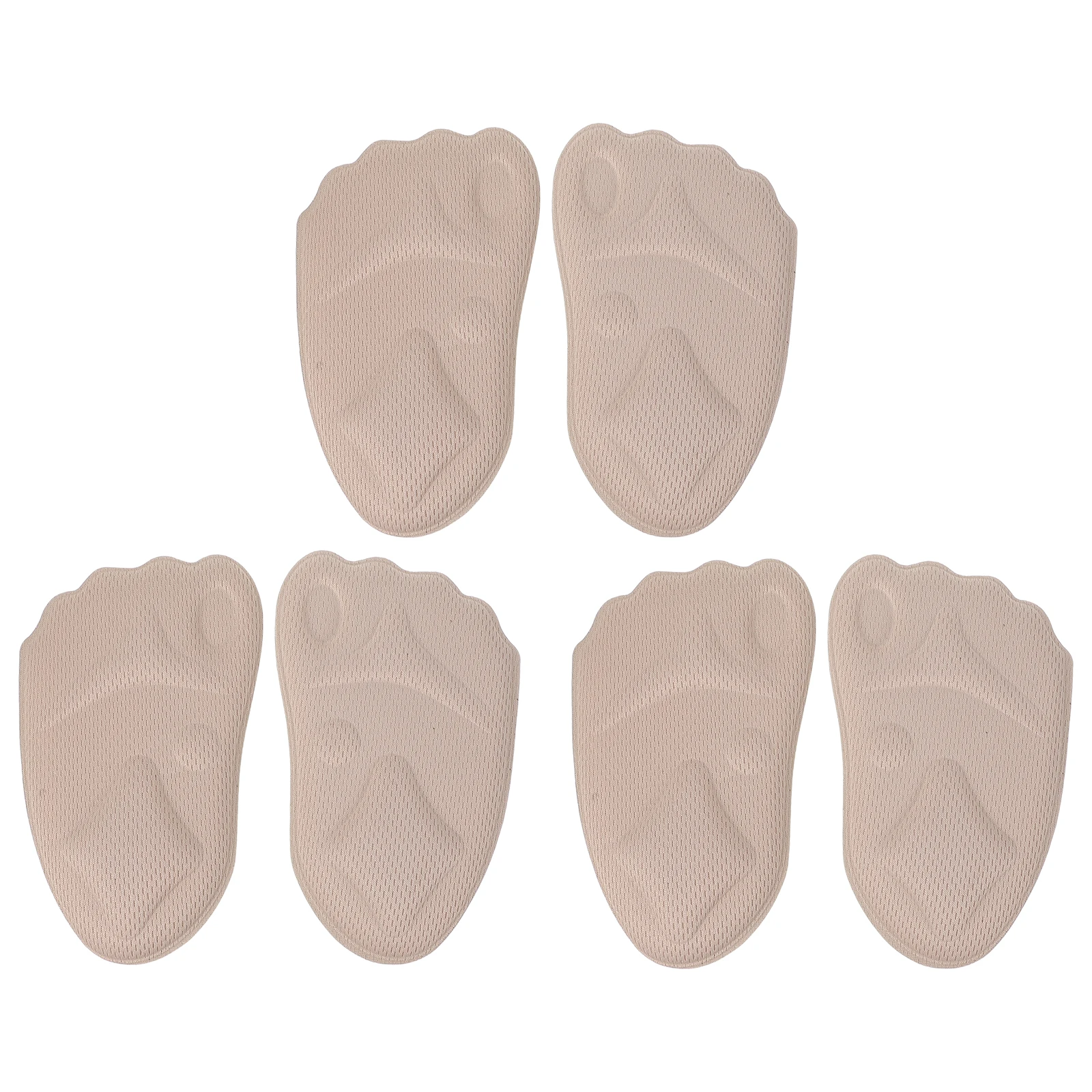

3 Pairs Pain proof Foot Pad Forefoot Cushion Insole Metatarsal Double Sided Tape Non Breathable Soft Bottom Anti Pain Arch