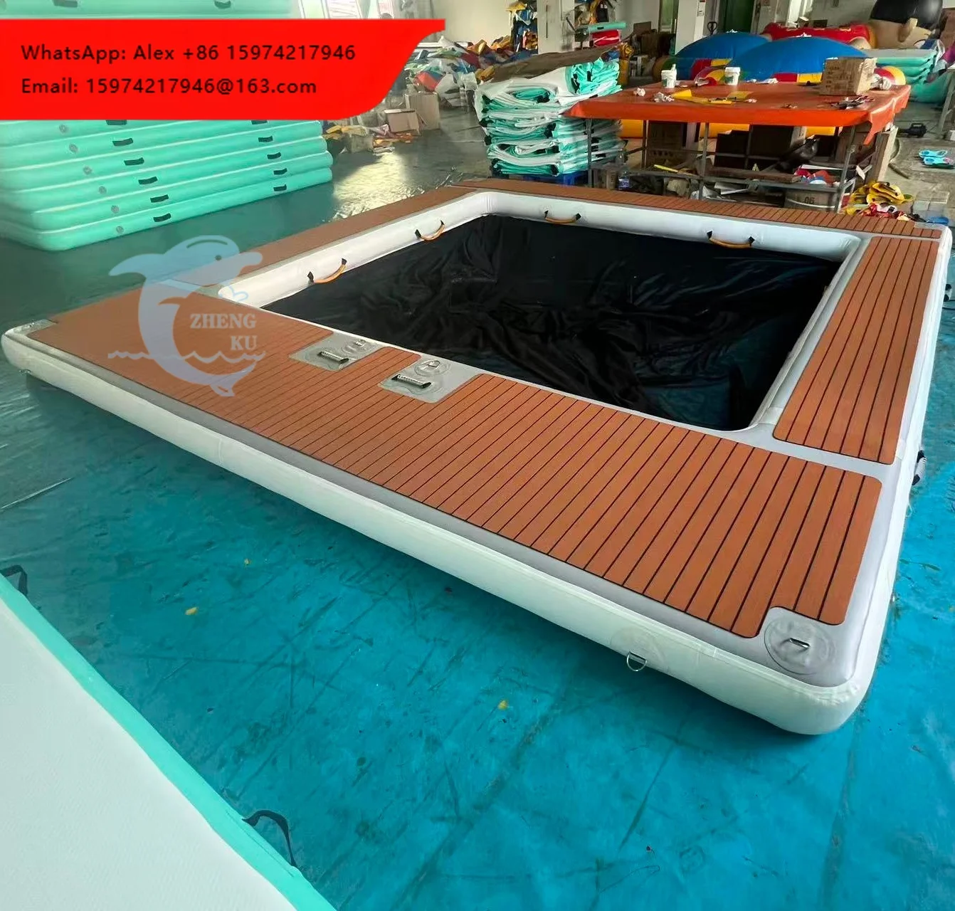 Anti Jellyfish Inflatable Pool With Net Floating Island Tent Ocean EVA Inflatable Sea Pool Anti Jellyfish Pool Inflatable