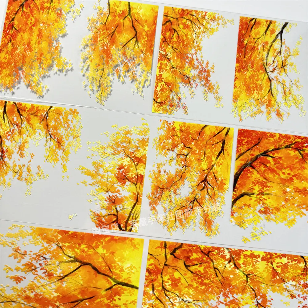 washi pet tape Journal B069 Tree Shade Autumn Chang Shian Studio Antique scrapbook Account Flow Hemp DIY Sticker