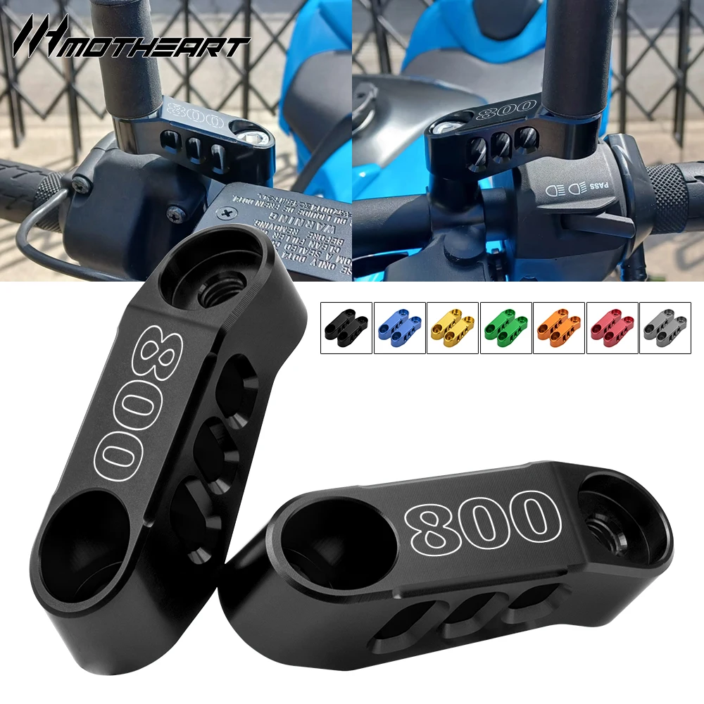 Motorcycle Rearview Mirror Risers Extension Adapters Mounting Brackets For Kawasaki W800 2011-2020 Improved Accessories