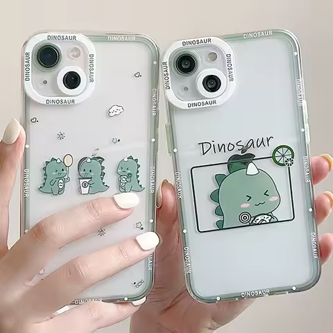 S23 Ultra Case For Samsung A54 5G Case A53 A52 A34 A33 A52S A32 A13 A23 A35 A05S S22 S24 Ultra S21 S23 FE Dinosaur Panda Cover
