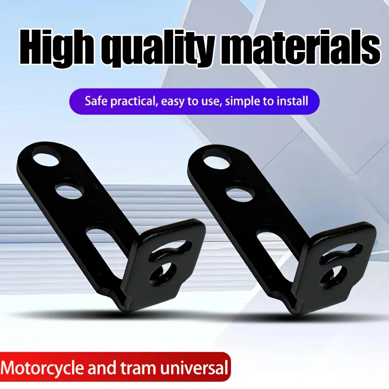

Motorcycle Electric Vehicle Spotlight Bracket Rearview Mirror Universal Modification Spotlight Mudguard L-Shaped Bracket