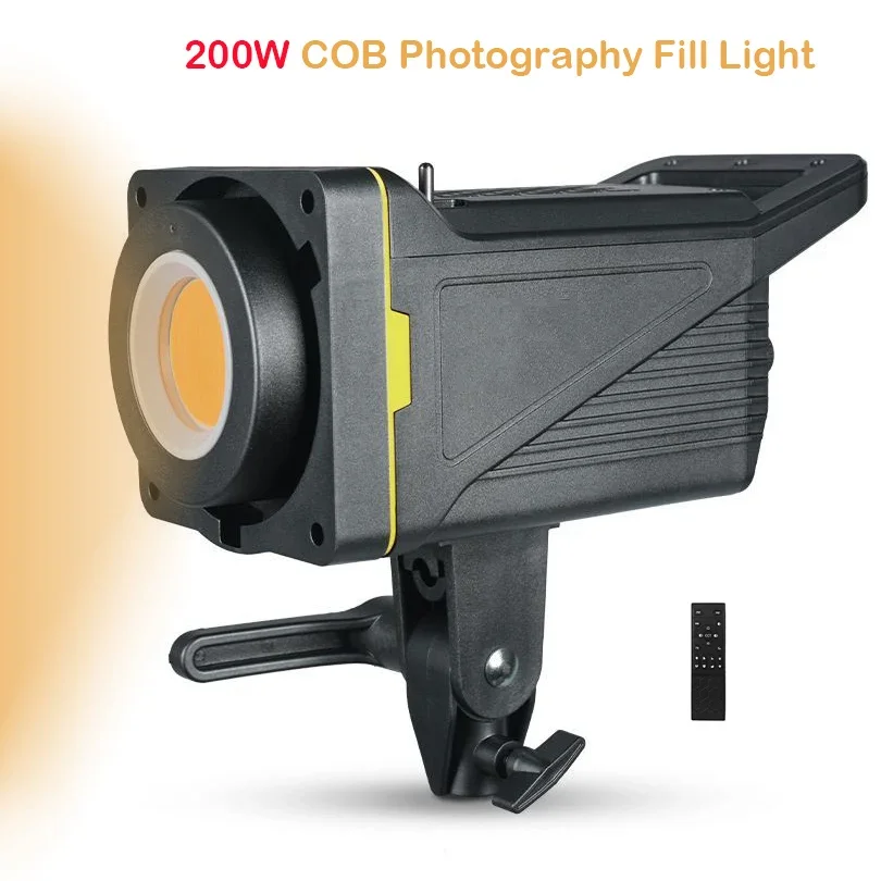 200 واط التصوير ضوء عدة صندوق إضاءة LED COB لايف الفيديو الضوئي الشمس ملء ضوء سطوع عالية CRI 95 + 2700-6500 كيلو 220 فولت عكس الضوء #3