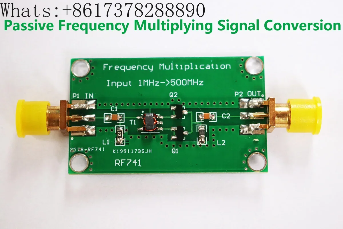 

Passive frequency multiplication of 1M to 500 MHz RF high frequency frequency multiplication module