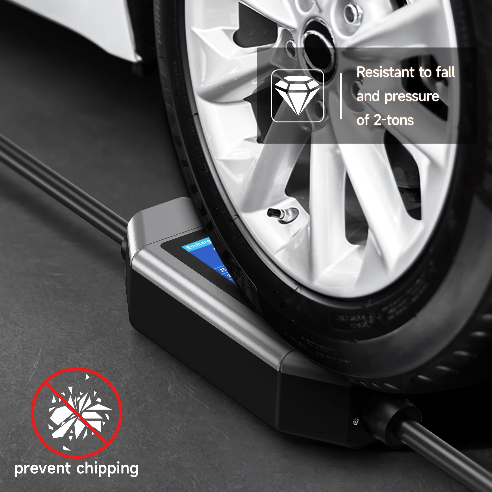 AFYEEV 3.6KW 16A 타입 2 EV 충전기 타입1 GB/T EVSE 충전 케이블 (건 마운트 포함) WiFi 블루투스 앱 원격 제어 단상