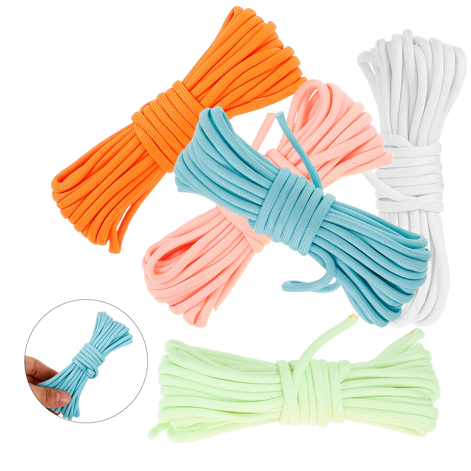 

5pcs Multi-Function Umbrella High Strength Wear-Resistant Cord For Outdoor Camping Tent Ropes Sturdy Portable Safety Rope