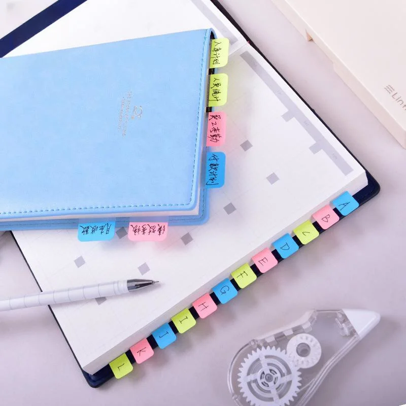 Macaron Index Sticky Tabs, Writable Sticky Note Tabs for Book Annotation, Calendar Reminder, File Classification