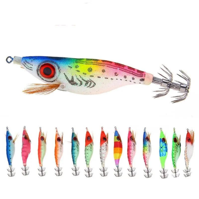 Señuelos luminosos de camarón – Jigs para calamar y pulpo - imagen 2