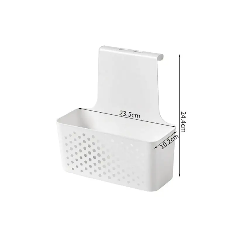 Creative Kitchen Storage Shelf Kitchen Cabinet Door Hanging Basket Wall-mounted Household Trash Can Space-saving Garbage Can