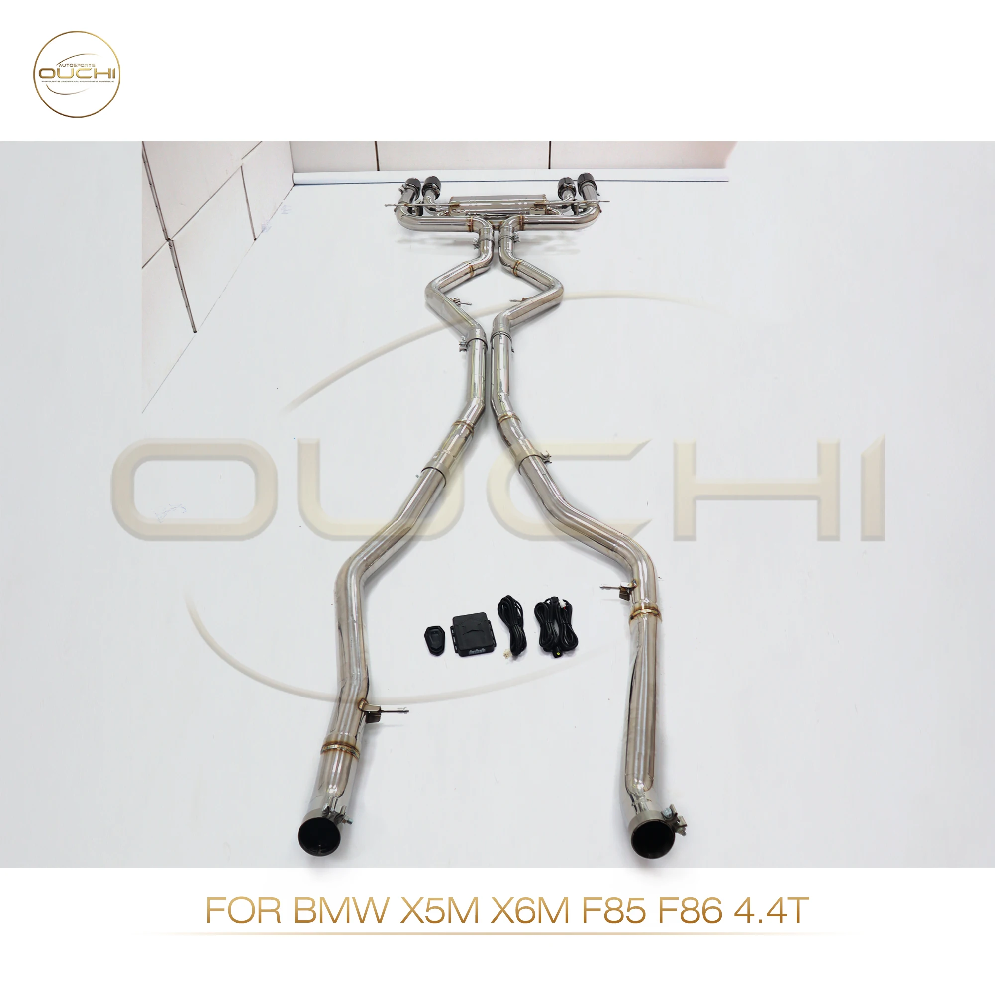 OUCHI Exhaust System Stainless Steel Performance Catback for BMW X5M X6M F85 F86 4.4T 2015-2019 Muffler With Valve