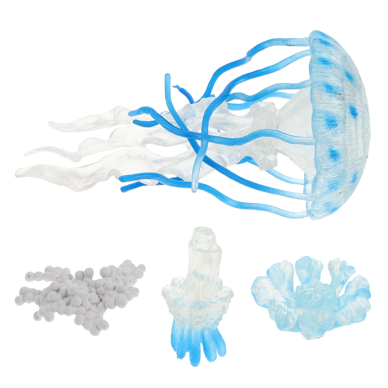 

4 Pcs Growth Ornaments Kids Cognitive Toys Realistic Sea Creatures Artificial Fish Models Figures Aquarium Decorations